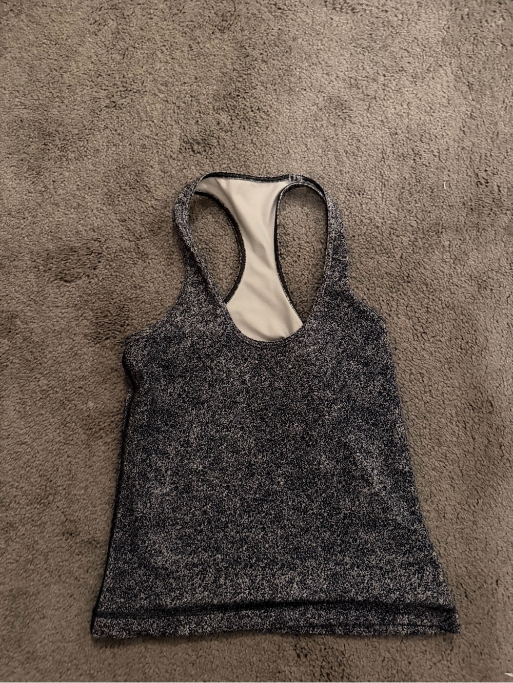 Lululemon Heathered Gray Racerback Tank Top